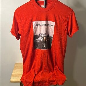 Red Blues Brothers Graphic Tee Vintage